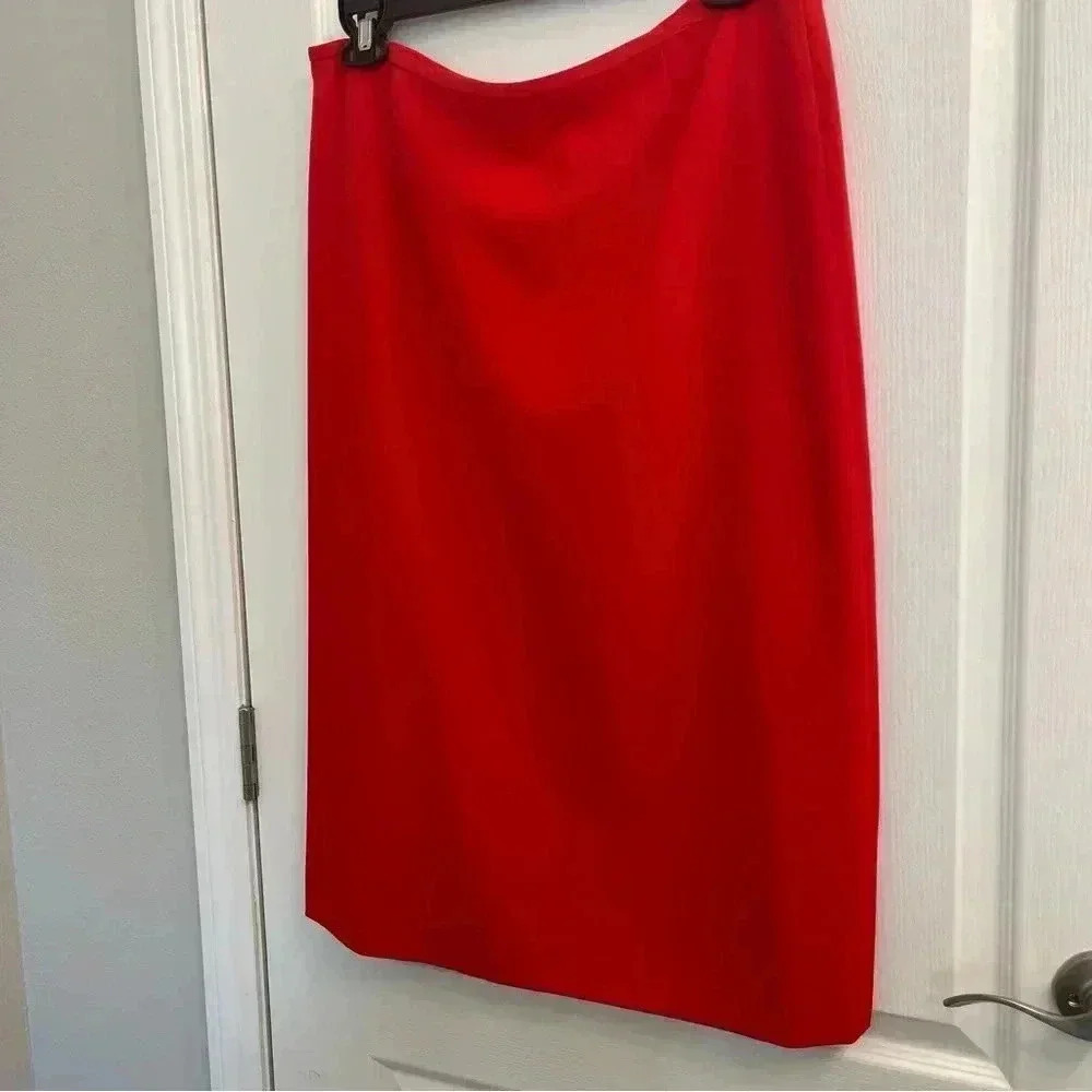Red Lined Skirt by Preston & York - Picture 3 of 9